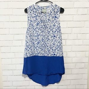 Maeve Anthropologie Sleeveless Color Block Blouse